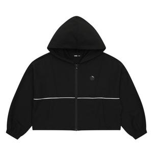 [소이]MARIO여아 절개 파이핑 배색 후드 점퍼 23S5151_BK