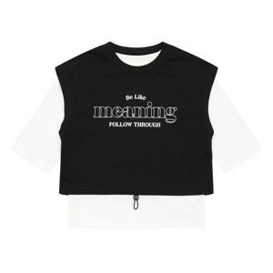 [에꼴리에]MARIO여아 베스트 레이어드 7부 티셔츠 23C0783_BK