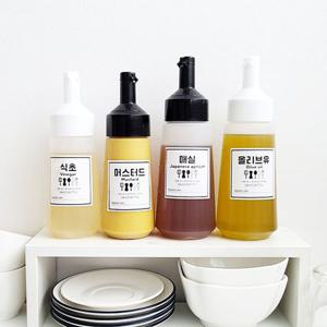 엘스 원터치 소스병1p 시리즈 튜브용기 네임소스병 케찹병 오일병 양념통 조미료통 투명소스병 식당소스병