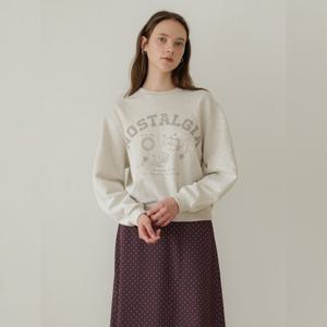 [올리브데올리브]빈티지 프린트 맨투맨 티셔츠 OE5AE870