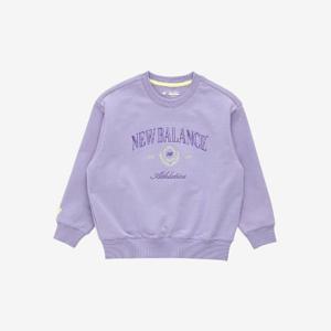 뉴발란스키즈긴팔티 HQK NK9CF1102U-88 ESSENTIAL_로고 포인트 스웨트셔츠 / Lavender