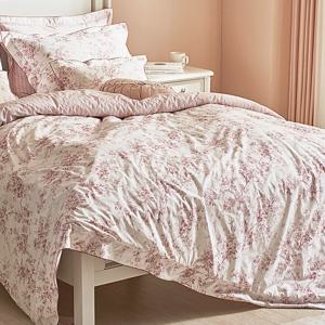 로라애슐리 자스민 바이오워싱 광폭 60수 고밀도 면 차렵이불 Q