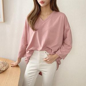 빅사이즈 511 러빙브이넥박스티셔츠 DNOC513