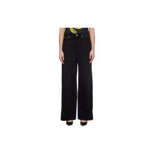 26 SS 가니 여성 블랙 워싱 배기 데님 진 252144F069019