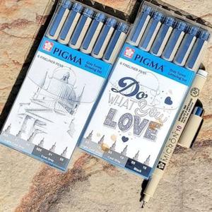 문구반점 사쿠라 피그마 마이크론 드로잉/레터링펜 그레이톤Set