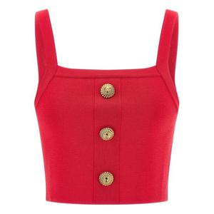 발망 민소매 티셔츠 GF1AA415 KJ434PK Fuchsia