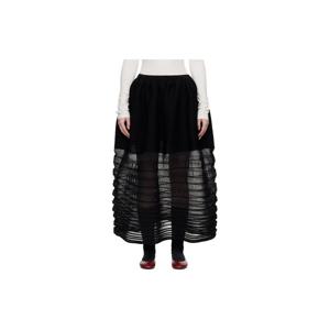 Issey Miyake 스커트 블랙 디셈버 무빙 니트 미디 스커트 261809F092001