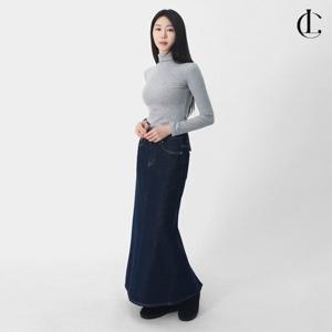 엘케이트 여자 겨울 소프트 세미크롭 슬림 터틀넥 목폴라 LDE052