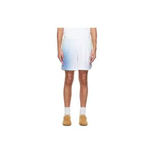 카사블랑카 반바지 화이트 테니스 테크 쇼츠 261195M193012