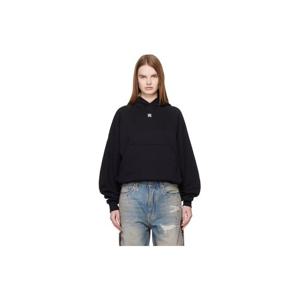 아미리 후드 블랙 MA 드롭 숄더 후디 261886F097003