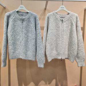 라티움 HC34 스핑클배색숏짧은집업니트가디건 T2611Cd01