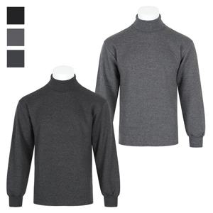 남자 기모 면 목폴라 스판 맨투맨 티셔츠 NA-TSK-Q002-그레이