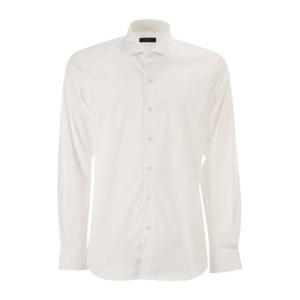 페이 스트레치 포플린 백 플리츠 셔츠 NCMA152259SORM B001