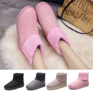 핑크색 털신발 따듯한 겨울 앵글부츠