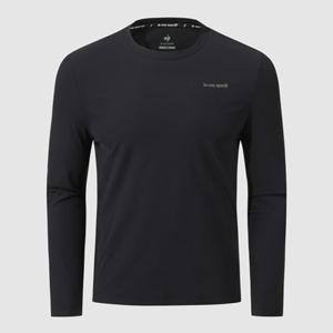 [르꼬끄] 남녀공용 트리코트 긴팔 티셔츠 QR123ERL22_BLK QR123ERL22