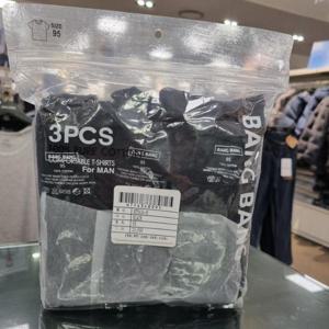 뱅뱅 HC21 공용 라운드넥 반팔 3팩 면티셔츠 NTY434