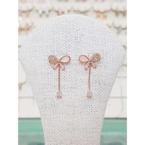 볼라레 세이브존01 헤라 파스텔 리본 드롭 귀걸이 spe924