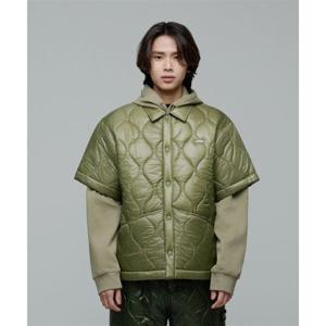 내셔널지오그래픽 NATIONALGEOGRAPHIC N244MPD060 NRN 경량 퀼팅 반팔 셔켓 KHAKI N244MPD060055 328823