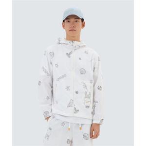 스노우피크 SNOWPEAK APPAREL [ X 헤르시] 그래픽 바람막이 (S25MMWWB36) White S25MMWWB36WH 338383
