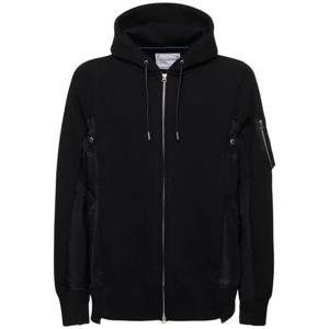 사카이 코튼 스웨트   나일론 트윌 후디 79I-IVO028