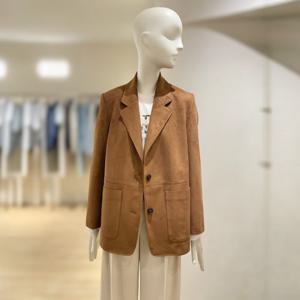 [쥬크]투 버튼 스웨이드 자켓 Z261PSF308