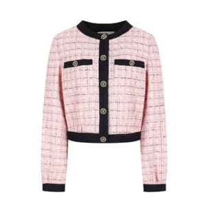 [제이제이 지고트]메탈 버튼 크롭 트위드 점퍼(GP3A0JP101)