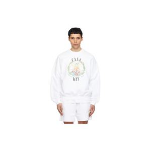 카사블랑카 스웨트셔츠 화이트 카사 웨이 크루넥 스웨트셔츠 261195M204005
