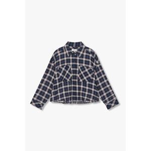 톰보이  9176221982 체크 패턴 크롭 셔츠