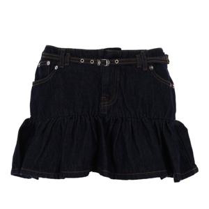 아미쉬 러플 티어드 데님 미니 스커트 AMD178D380 0021C0999