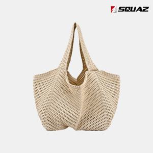 [스콰즈]스콰즈 여자 니트 보부상 가방 캐주얼 숄더백 SJE107