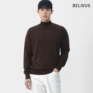 빌리버스 남자 데일리 소프트 반폴라 니트 긴팔 BOCET008