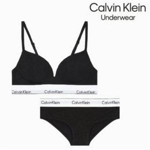캘빈클라인 여성 아이콘 코튼 모달 푸쉬업 브라 SET (QF8502AD-QF8520 UB1) 393536