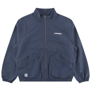 엄브로 린넨라이크 스탠넥 블루종 바람막이 자켓 UR121CJK35OBL