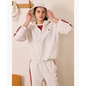 르꼬끄 여성 선데이 루즈핏 크롭 홑겹 자켓 - 크림 QR122LJK32 408237