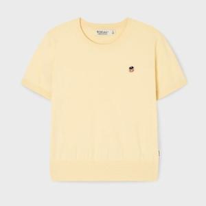 [후아유]여성 Steve R-neck Plain Short Sleeve Sweater WHKAG2425F