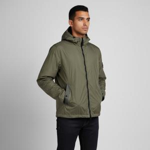 8% 스톤아일랜드6S 4100001 S0A23 V005G 크링클랩스 와펜 나일론 후드 자켓 밀리터리 그린