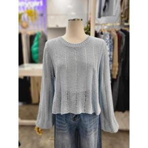 밸리걸 세이브존01 봄 여름 시스루 그물 크롭 니트 825850