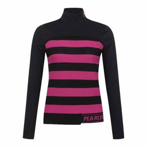파리게이츠골프긴팔티 NQC 521D2SR601_BK 여성 냉감 저지 믹스 스트라이프 니트