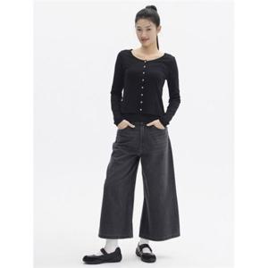 탑텐 TOPTEN 여성COOL 크롭 와이드 데님_MSG2DP2909 MSG2DP2909 405561