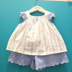 아가방 CB01 앨리 블루 플라워 나시5부상하 01T323057