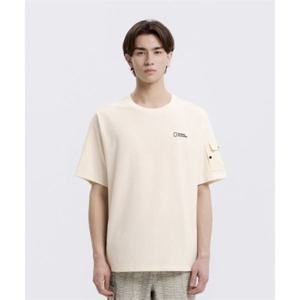 내셔널지오그래픽 NATIONALGEOGRAPHIC N262MTS950 [NRN] 유틸리티 소매포켓 세미오버핏 반팔 티셔츠 IVORY N262MTS950012 406948