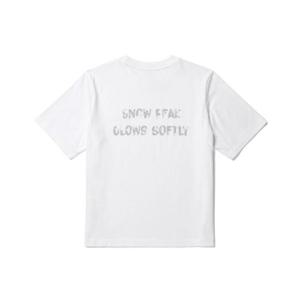 스노우피크 SNOWPEAK APPAREL 코튼 여성 레터링 반팔 티셔츠 (S26MWFTS65) White S26MWFTS65WH 406539