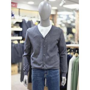 런던포그 세이브존04 춘하가네코 긴팔다크그레이가디건 LORaNA68Z