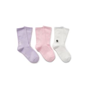 [엠엘비키즈] MLB키즈 골지 일대일 양말 3번들 MLB (7ASOB136N-00PKL) 7ASOB136N00P