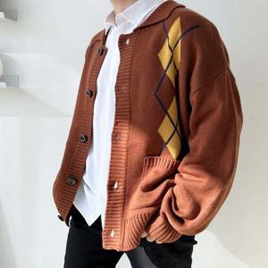 2L-CHE 니트가디건 1010M 남성빅사이즈아가일데일리