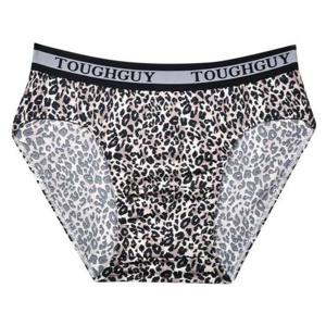 남성 호피무늬 허리밴드 사방스판 삼각팬티3매