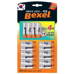 [124097]벡셀 알카라인 건전지(AA12+4)