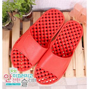 샤바스 안전도트 성인욕실화(레드) 275mm