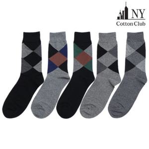 [NY코튼클럽] 남성 3004 아가일 장목양말