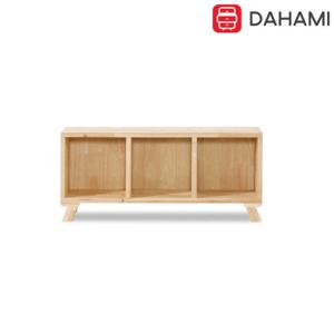 레브 파인원목 1단3칸 책장